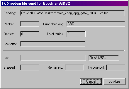 transfer dialogue box
